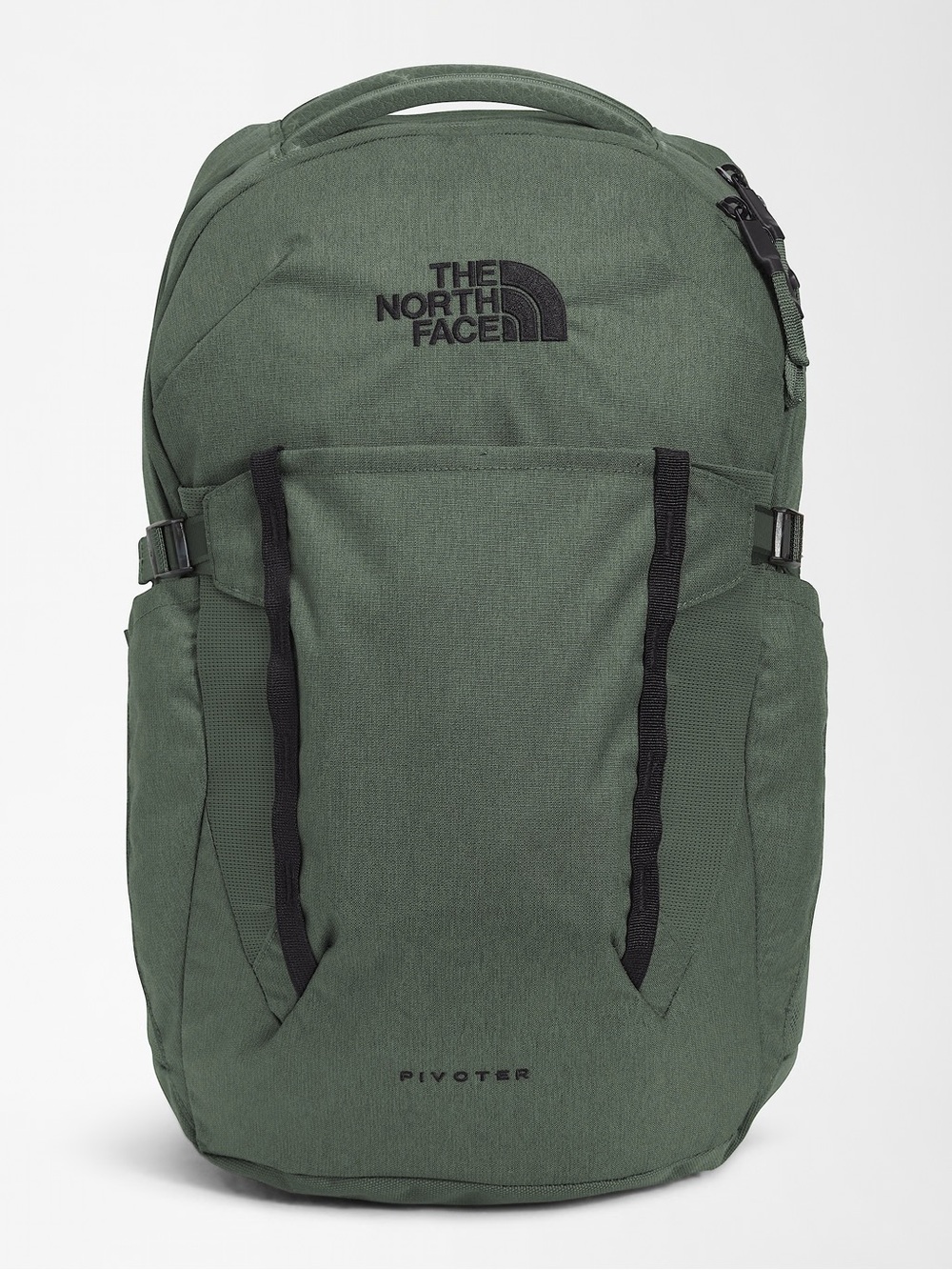 The North Face Pivoter Thyme Light Heather Olive Green Backpack School Work Bag
